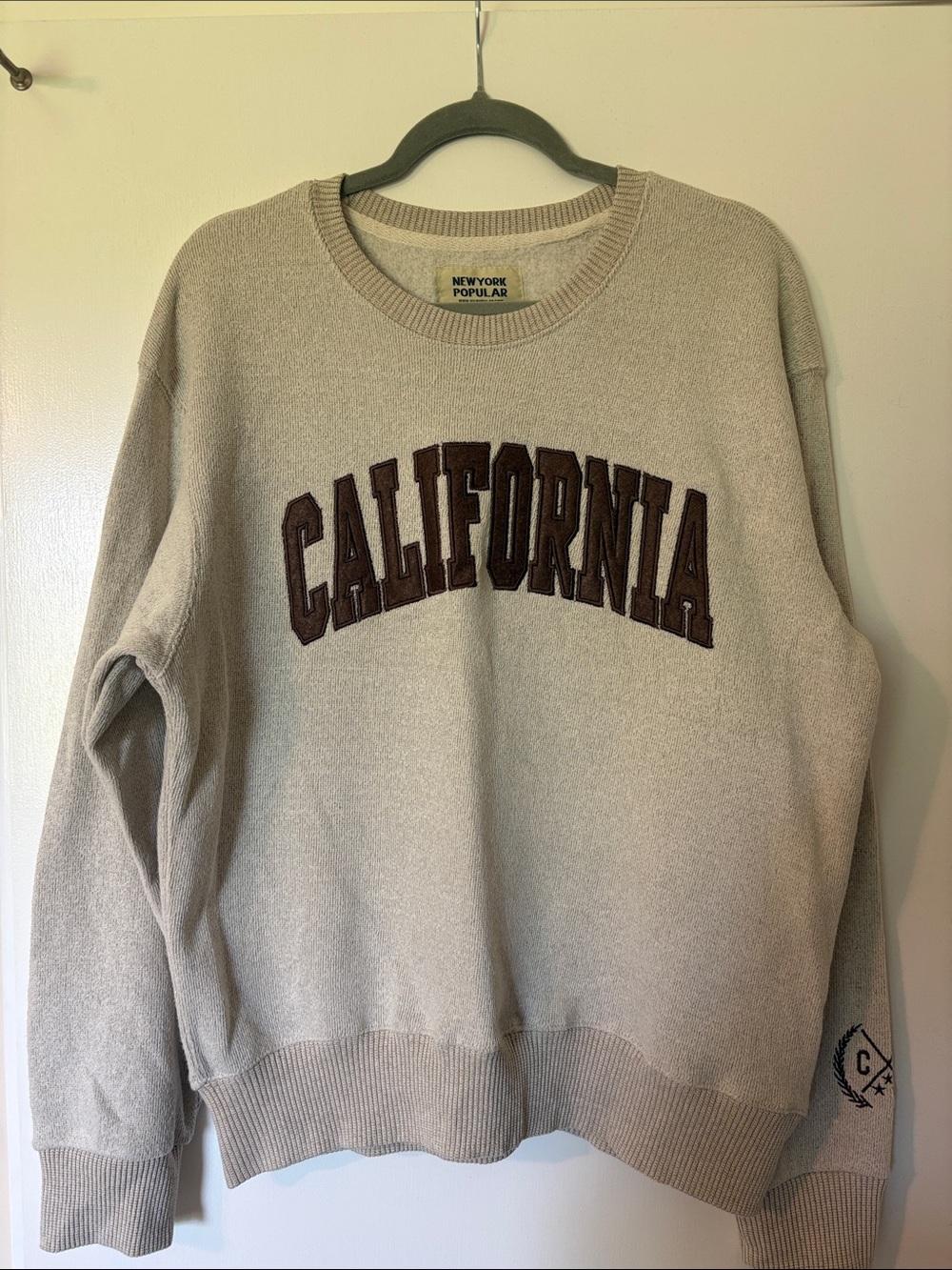 California Crewneck Sweatshirt - Beige